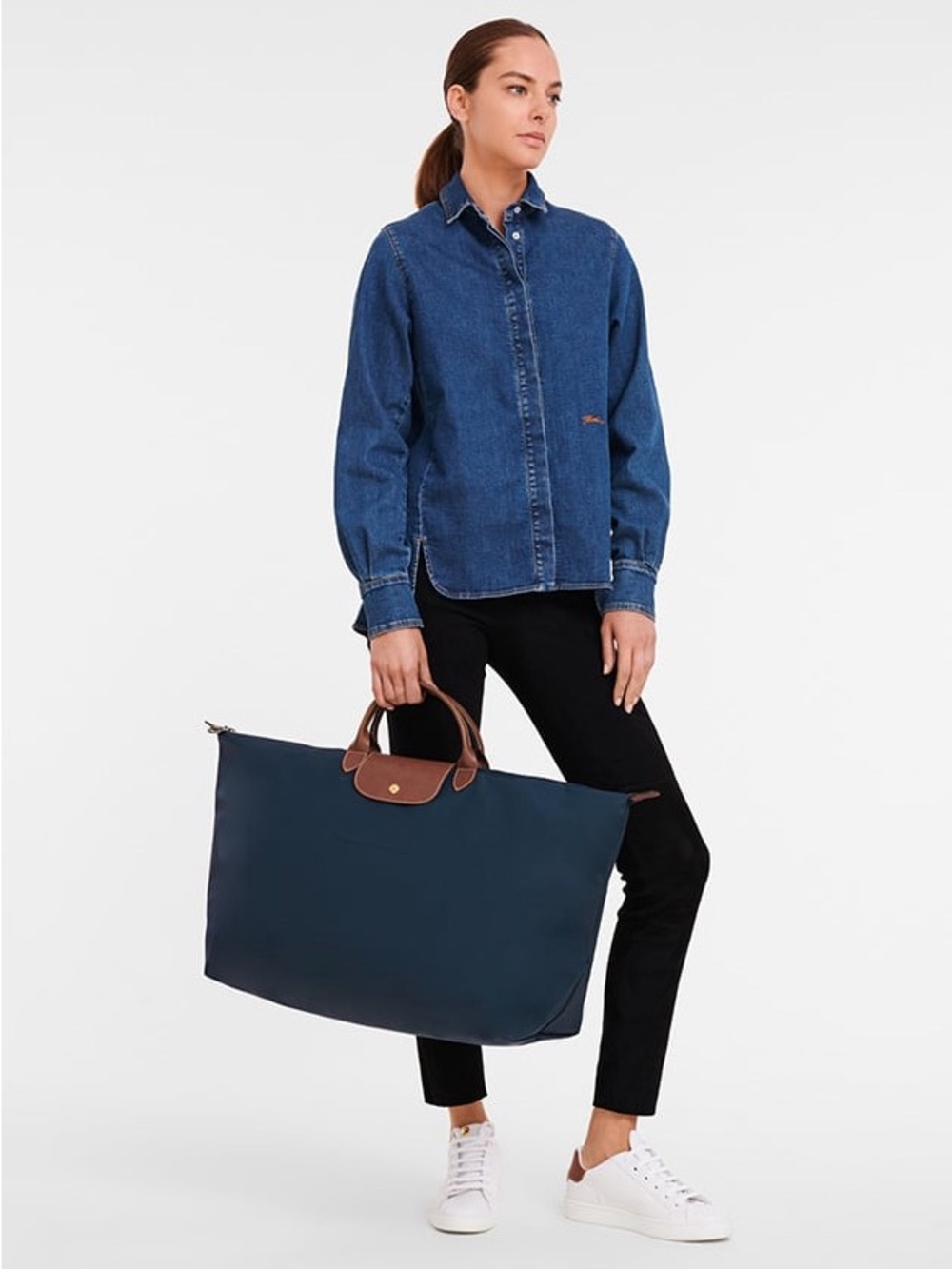 Le Pliage Original XL Travel bag Navy Recycled canvas Longchamp US